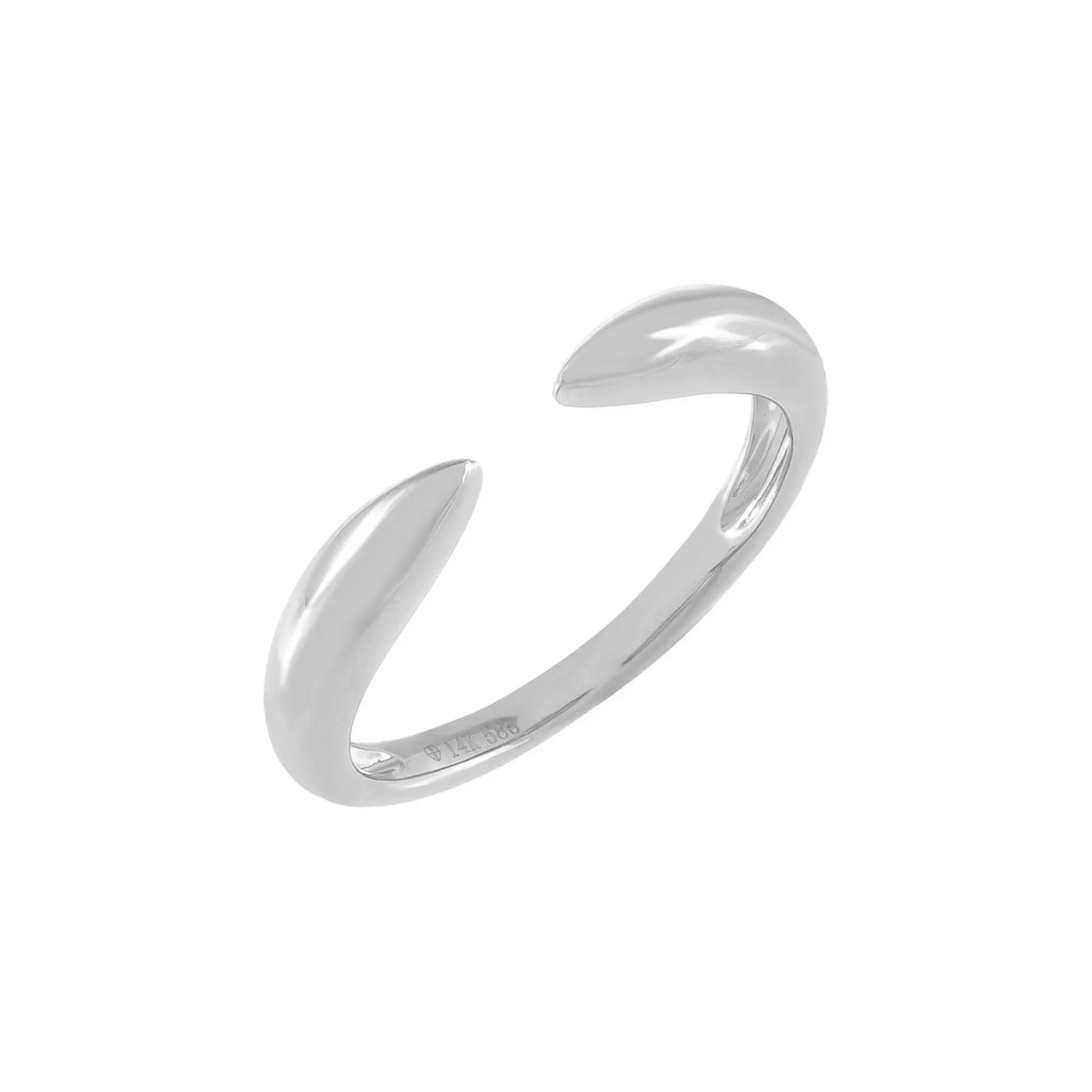 Solid Claw Ring 14K