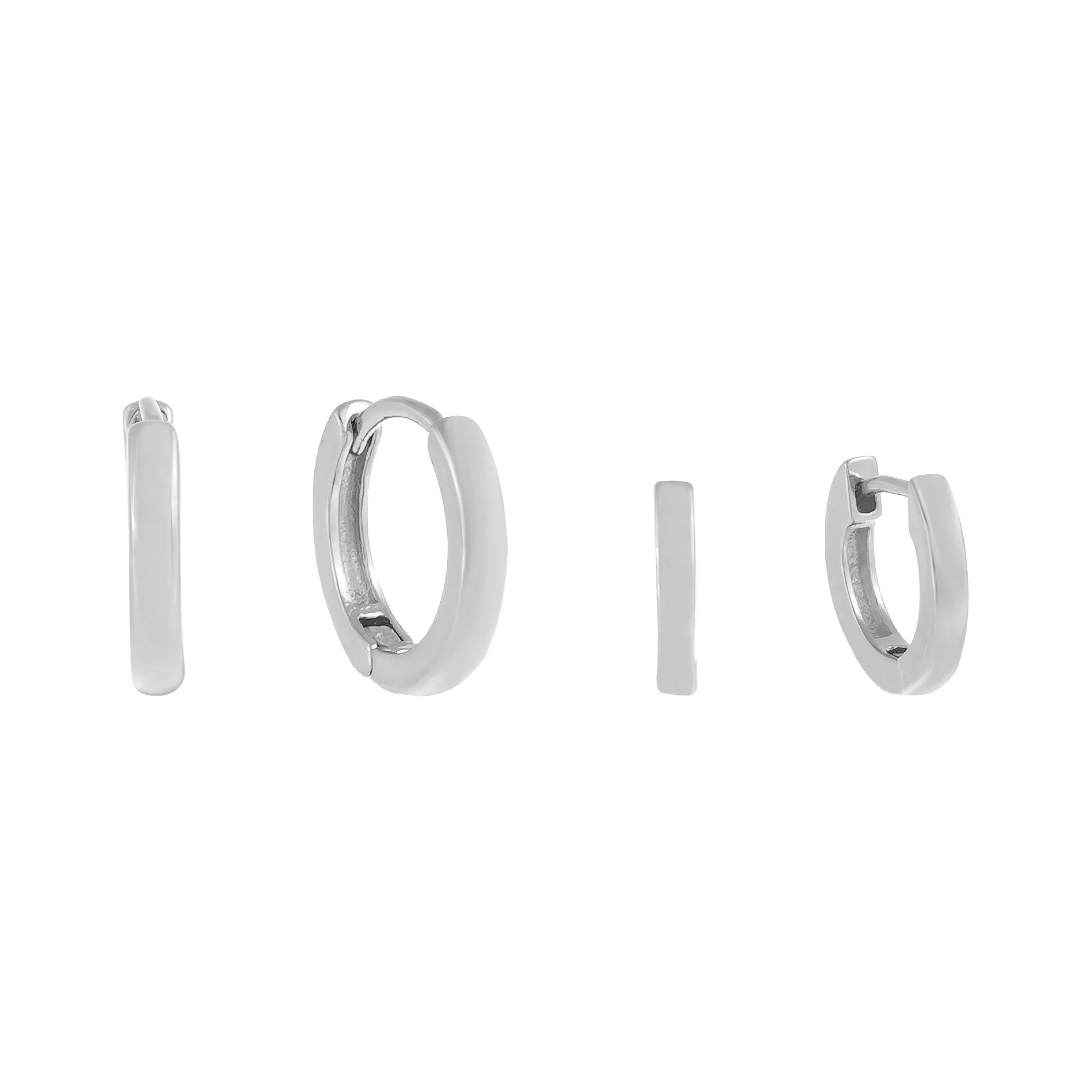 Solid Mini Huggie Earring Combo Set
