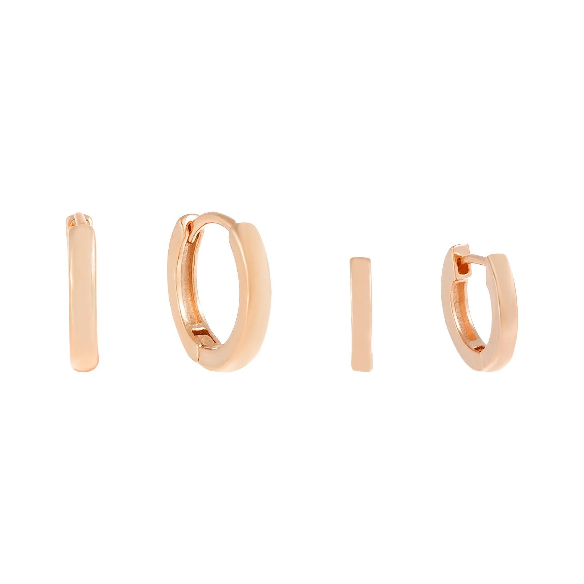 Solid Mini Huggie Earring Combo Set