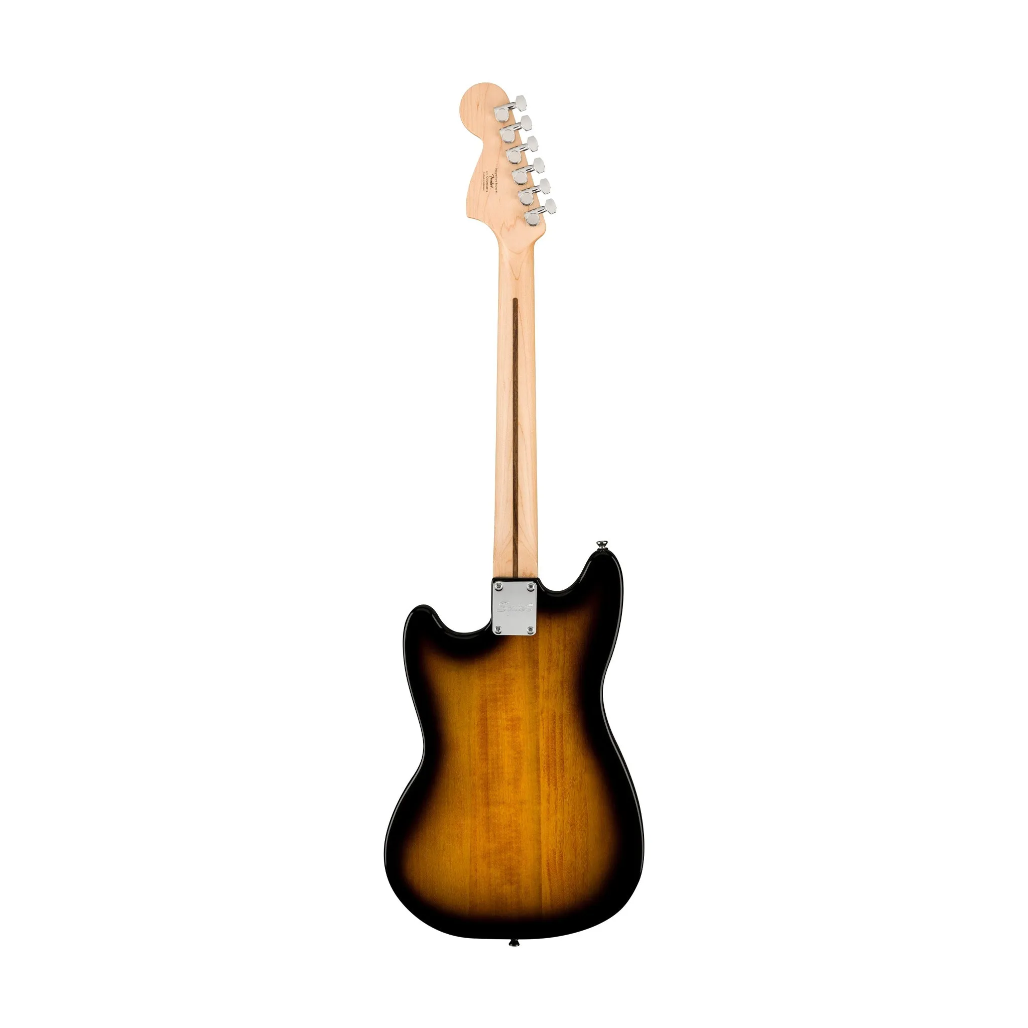 Squier Sonic Mustang Electric Guitar w/White Pickguard, Maple FB, 2-Color Sunburst