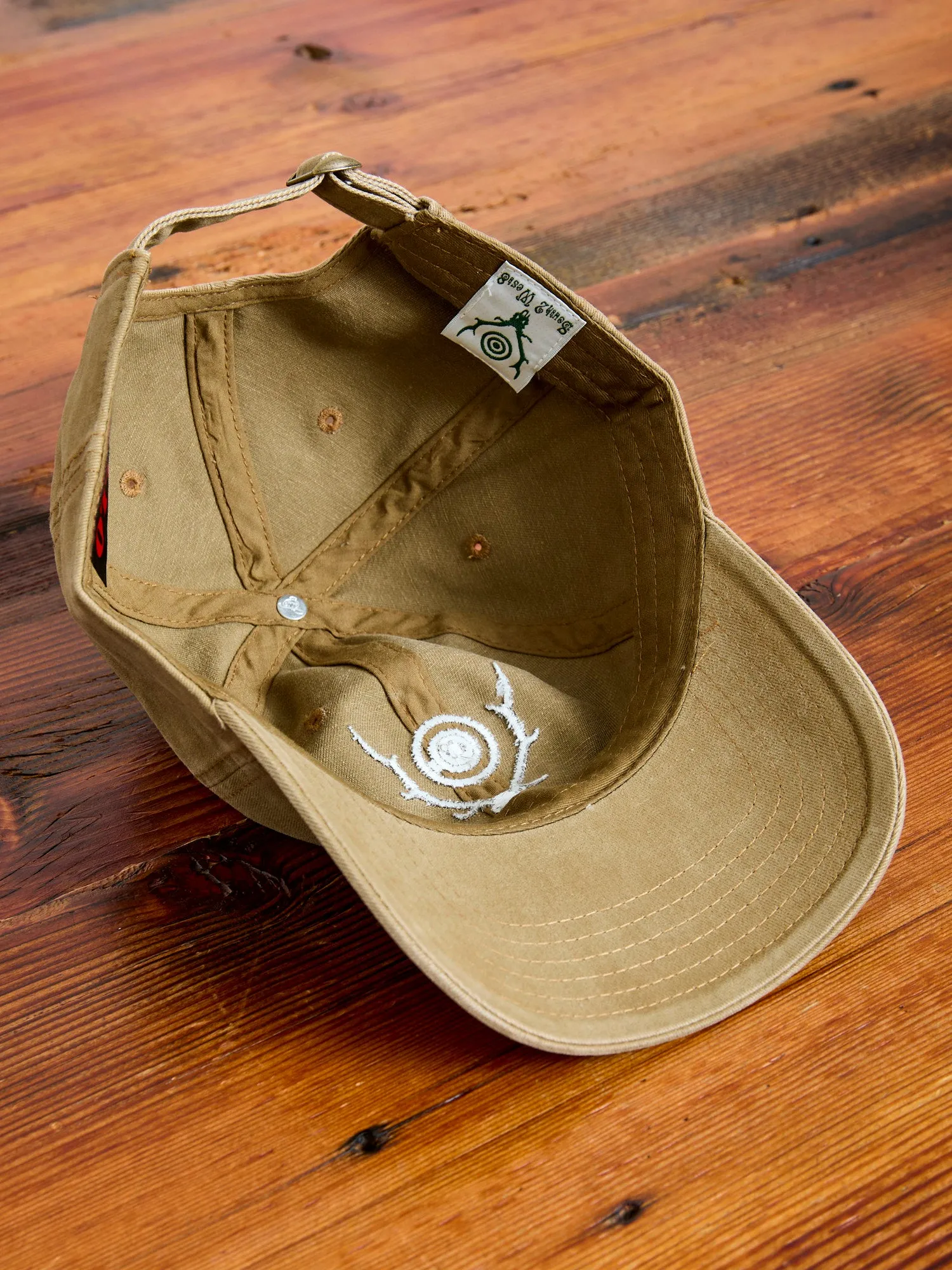 Strap Back Dad Cap in Khaki