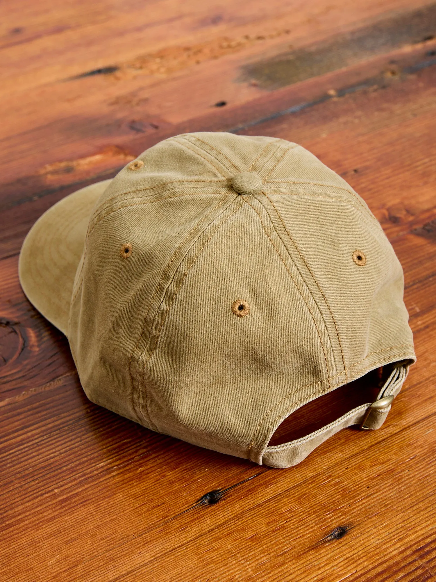 Strap Back Dad Cap in Khaki