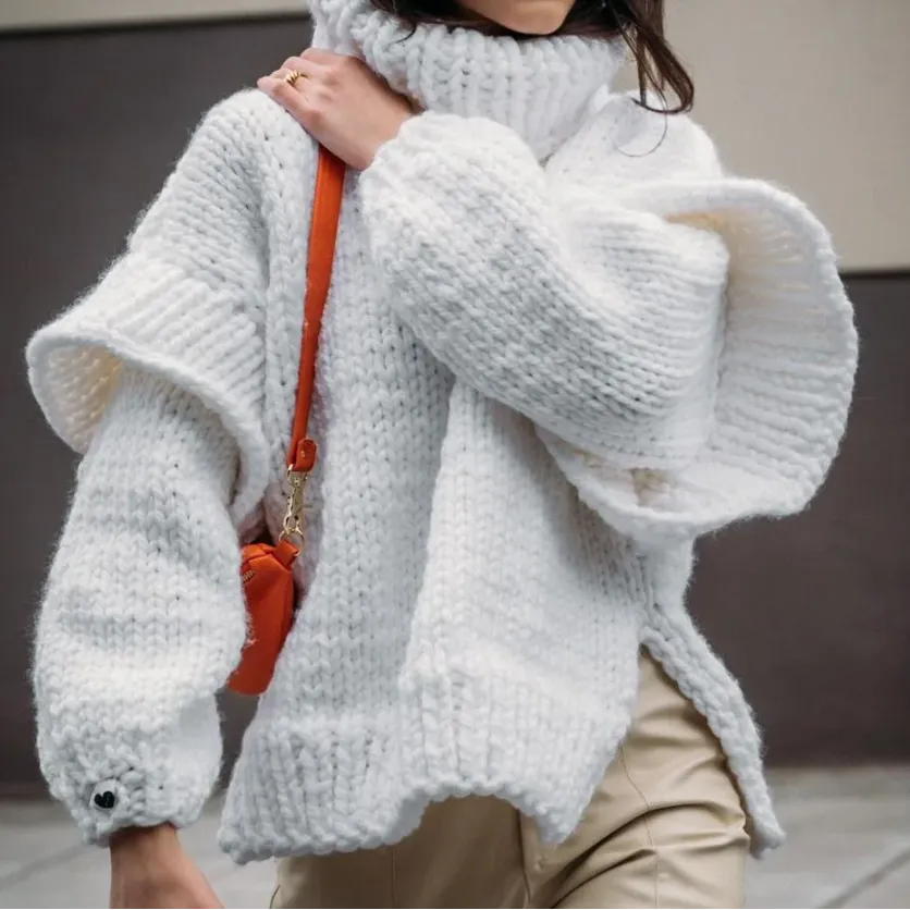 Sweater Livia™ | Women's Oversized Turtleneck Sweater | Cozy Knit, Relaxed Fit & Warm Fabric