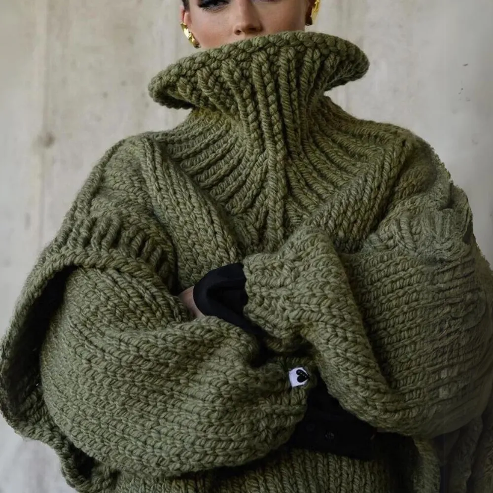 Sweater Livia™ | Women's Oversized Turtleneck Sweater | Cozy Knit, Relaxed Fit & Warm Fabric