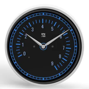 Tachometer <br>Round Framed Wall Clock 11.75"
