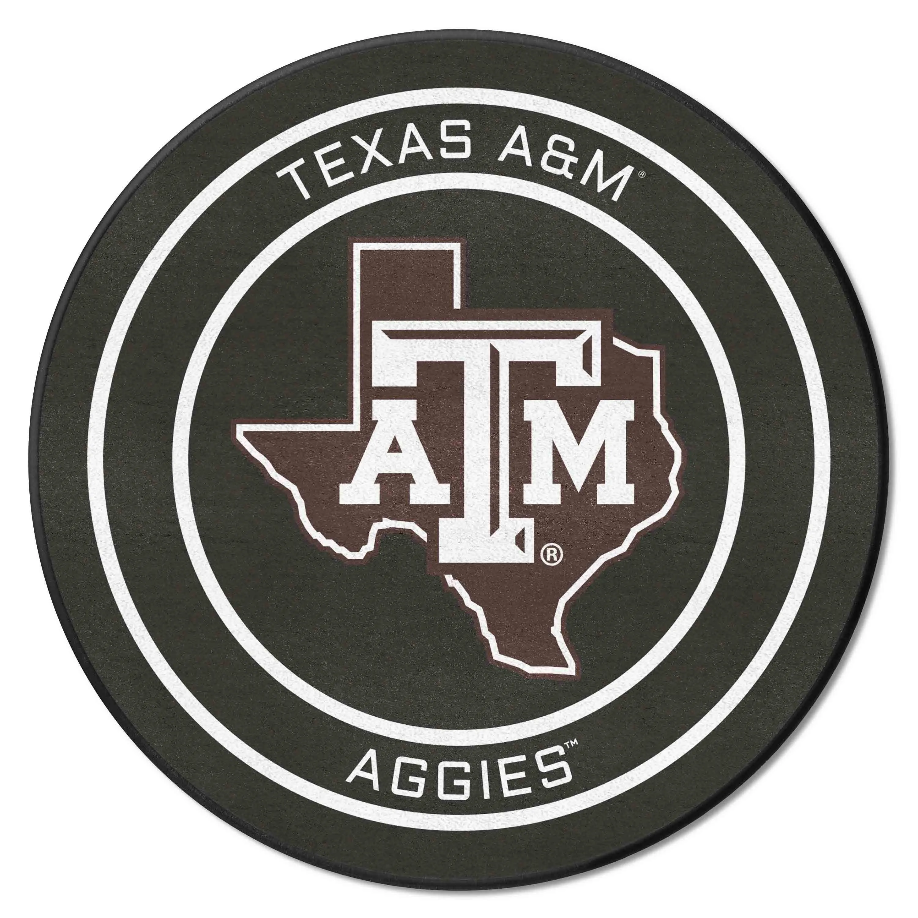 Texas A&M University Puck Mat
