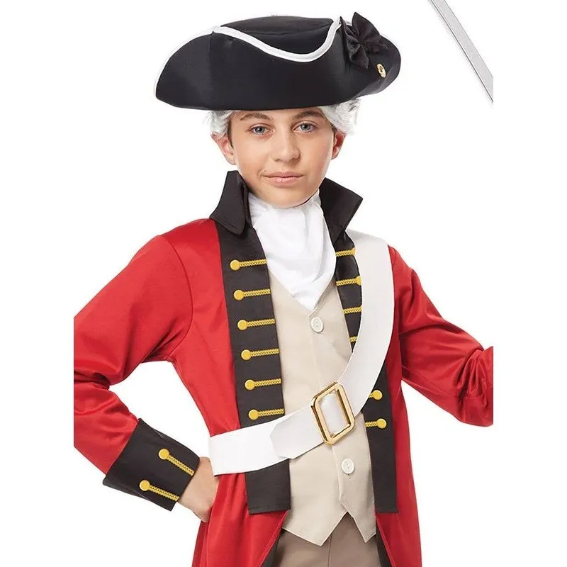 Tricorn White Trimmed Colonial Kids Hat