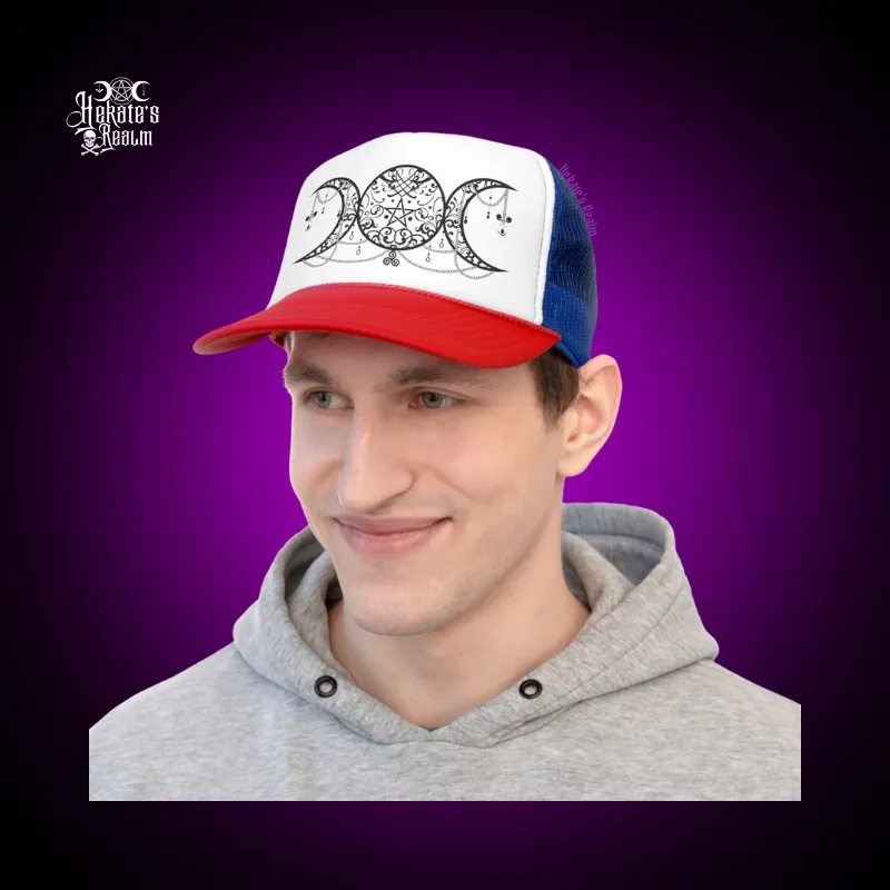 Triple Moon Trucker Hat