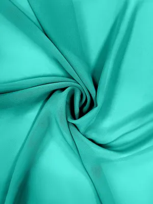 Turquoise Chiffon Fabric By The 1/2 Yard