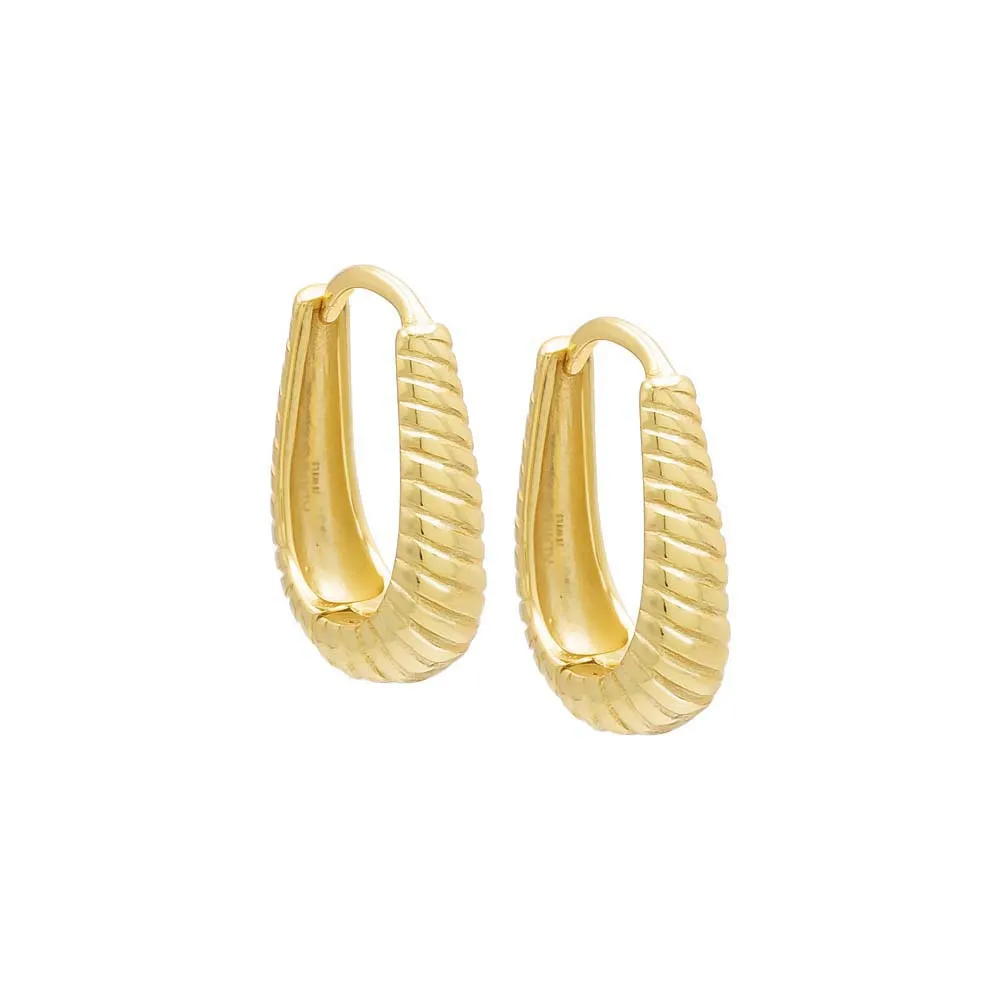 Twisted Huggie Earring