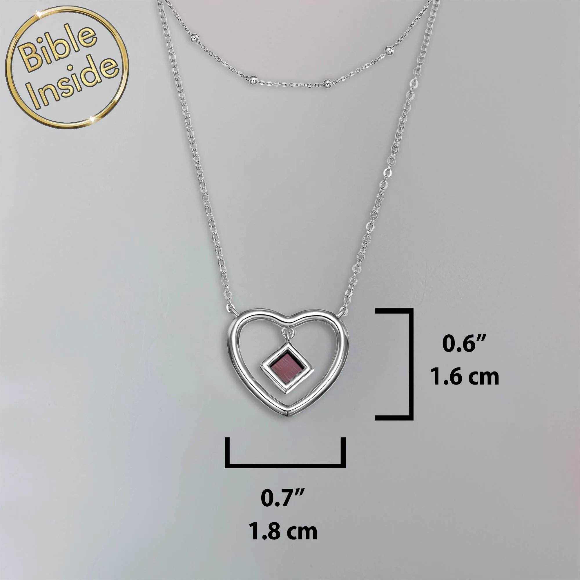 Valentine's Day Jewelry Gift with Micro Bible - Sunshine Pendant