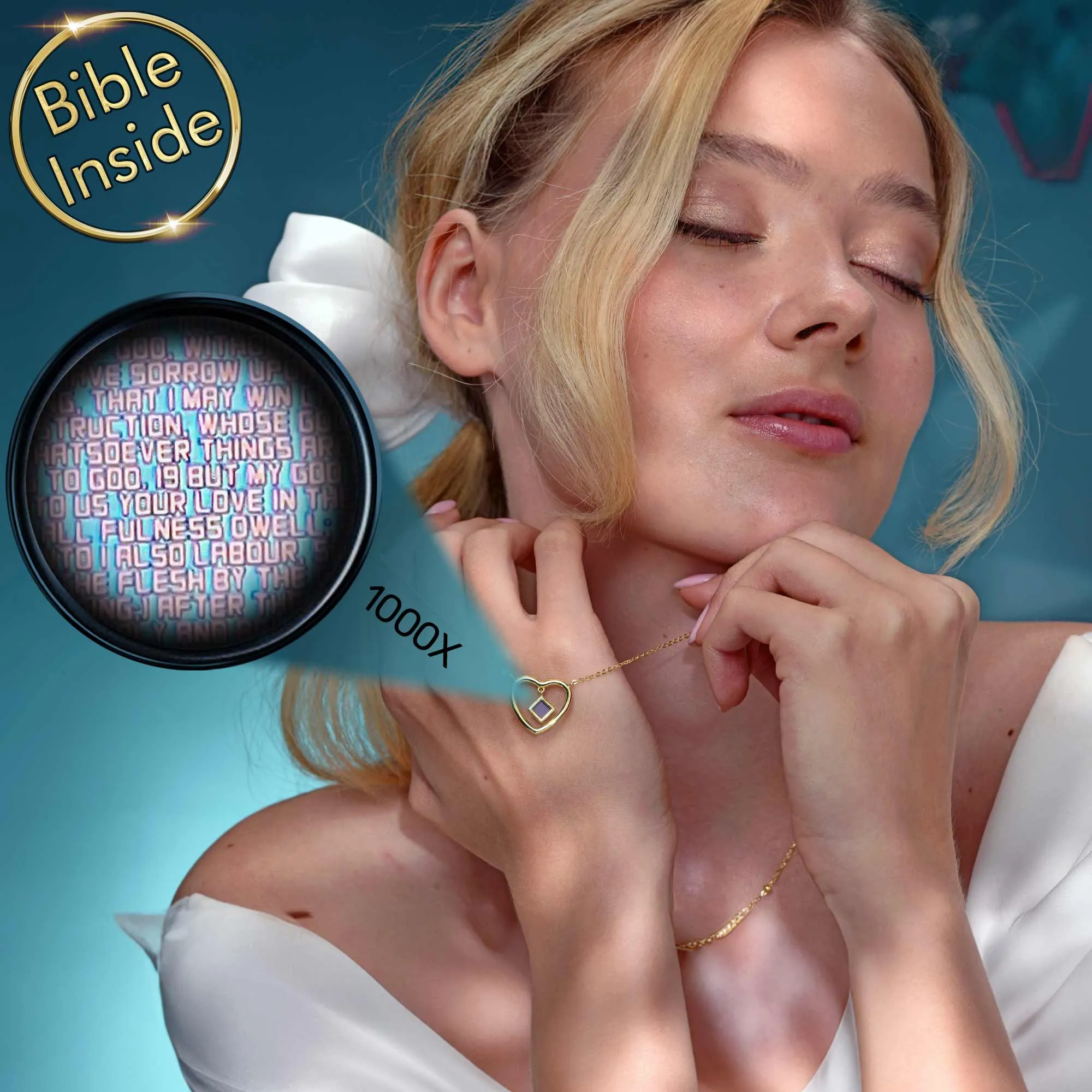 Valentine's Day Jewelry Gift with Micro Bible - Sunshine Pendant