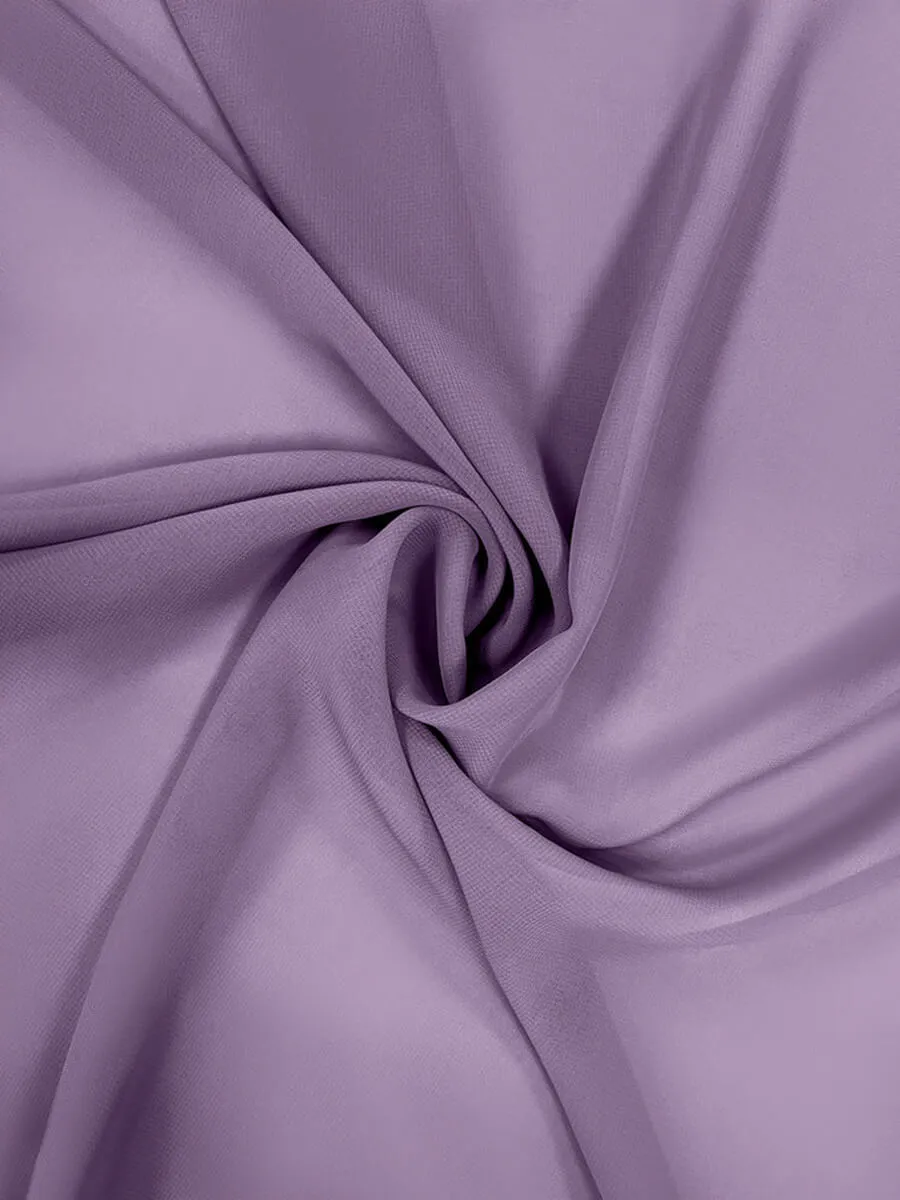 Wisteria Chiffon Fabric By The 1/2 Yard