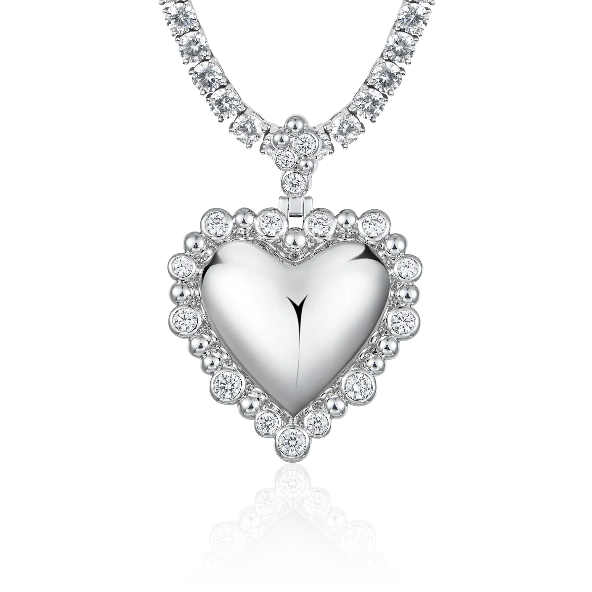 Women's Love Heart Metal Pendant