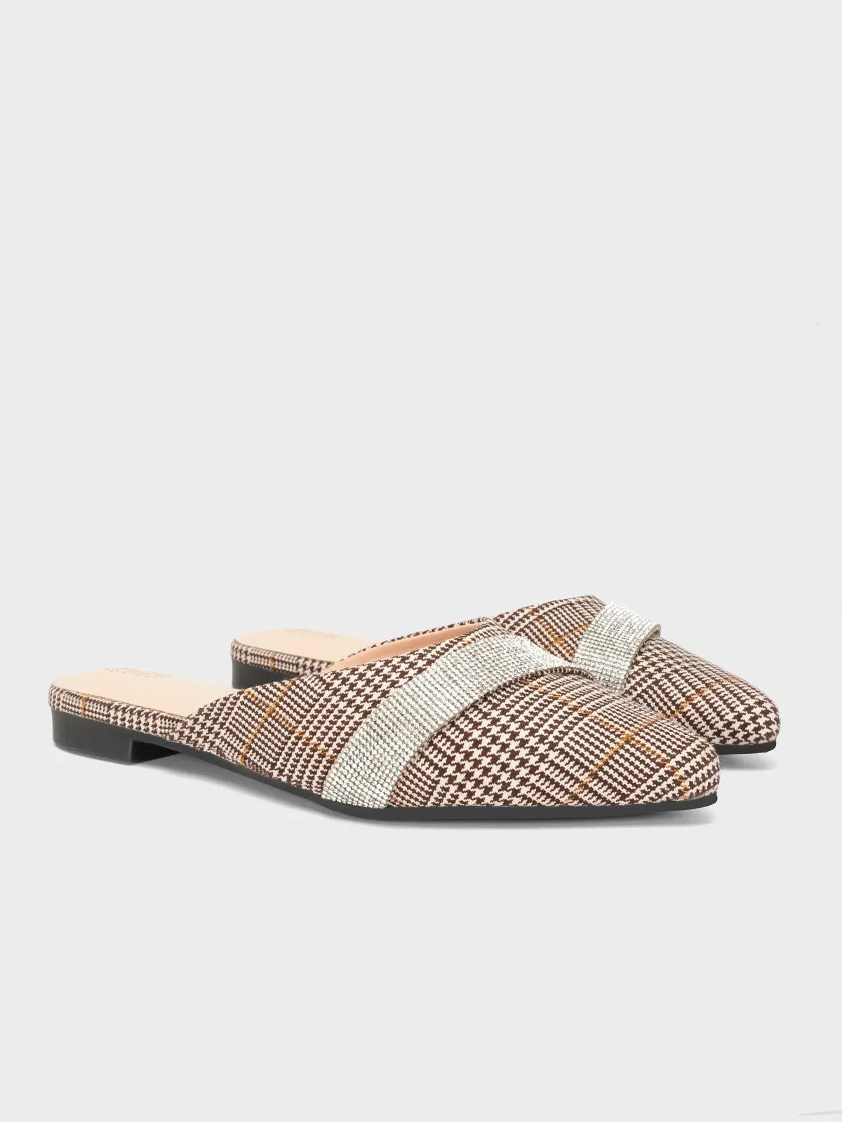 Women's "LEATON" Open Back Fancy Slippers