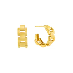 Wrist Watch Hoop Earring