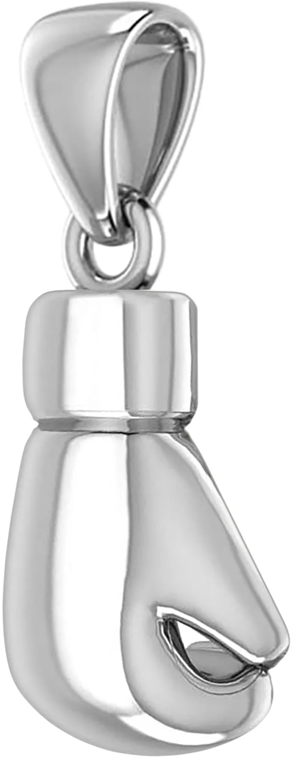 XL 50mm 3D 925 Sterling Silver Single Boxing Glove Pendant Necklace, 36g!