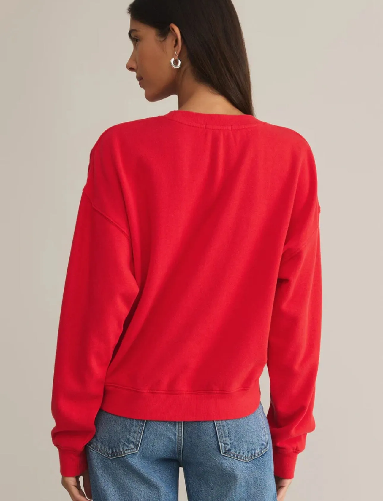 Z SUPPLY- WOMEN’S FIRST DATE FLEECE SWEATSHIRT